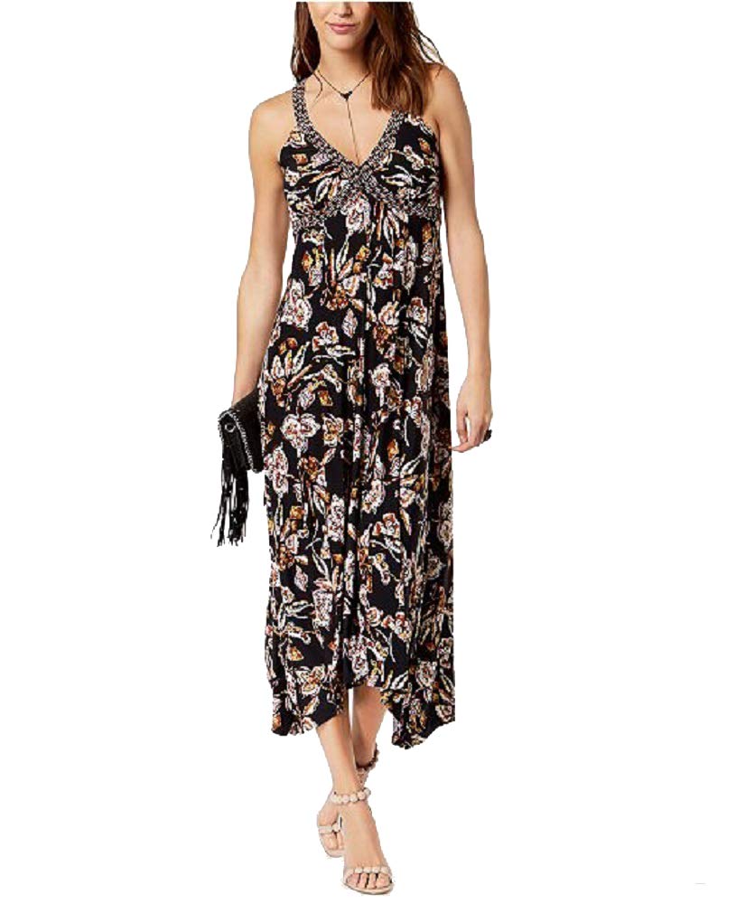 Printed Handkerchief Hem Dress