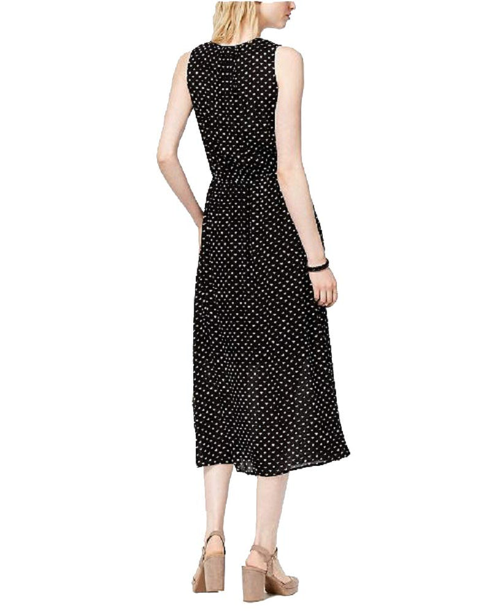 Maison Jules Heart Print Midi Dress