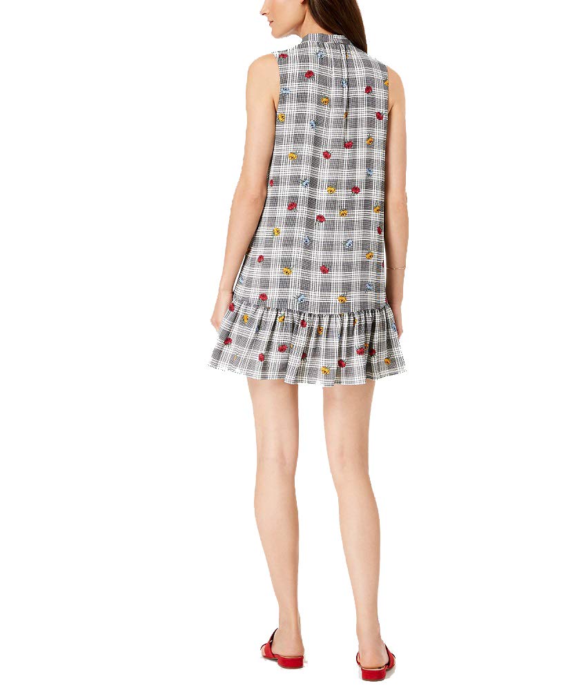 Printed Flounce-Hem Dress