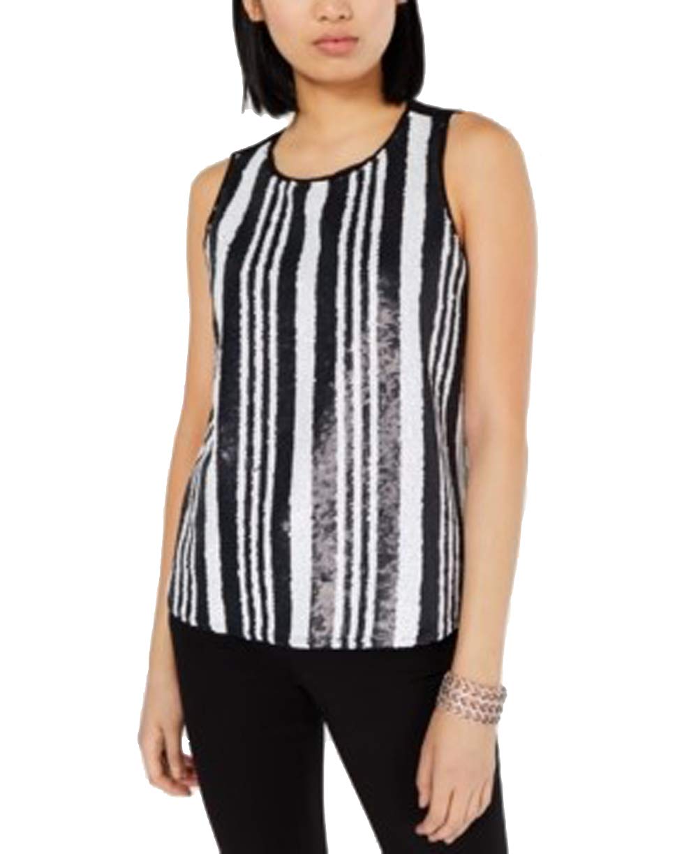 Striped Sequined Tank Top