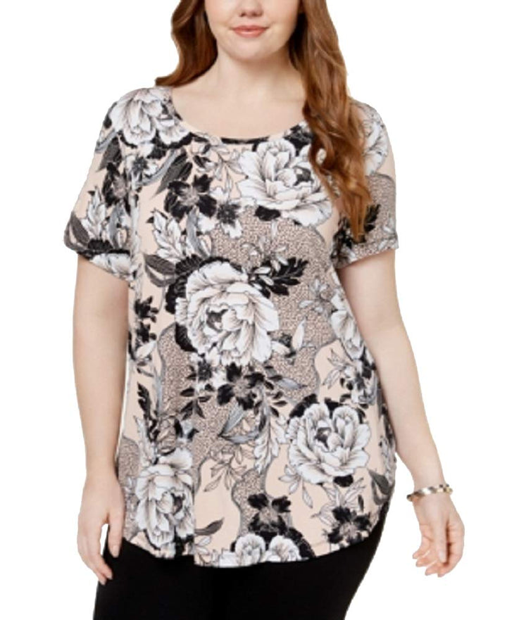 JM Collection Plus Size Printed T-Shirt