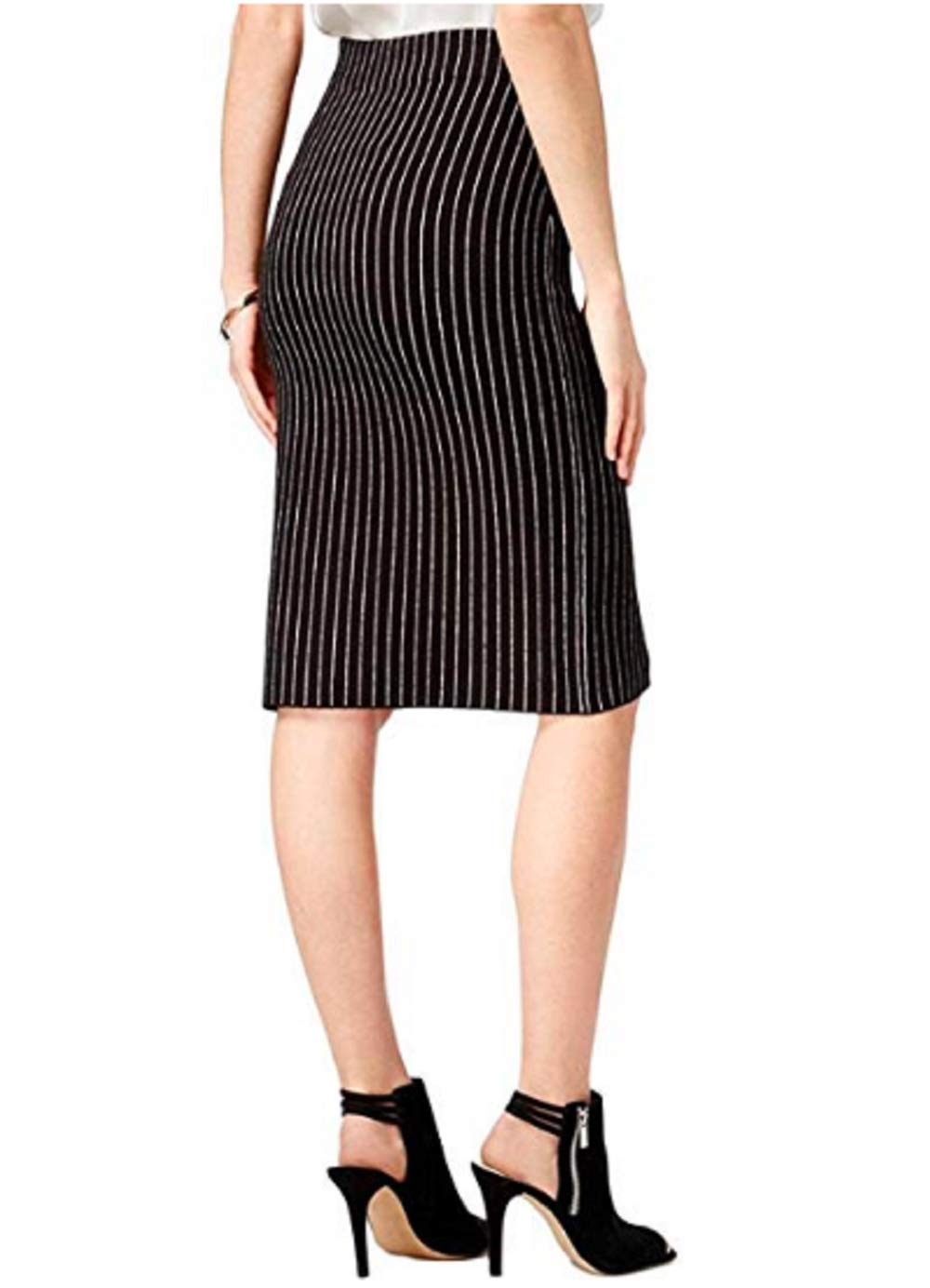 BAR III Striped Sweater Pencil Skirt