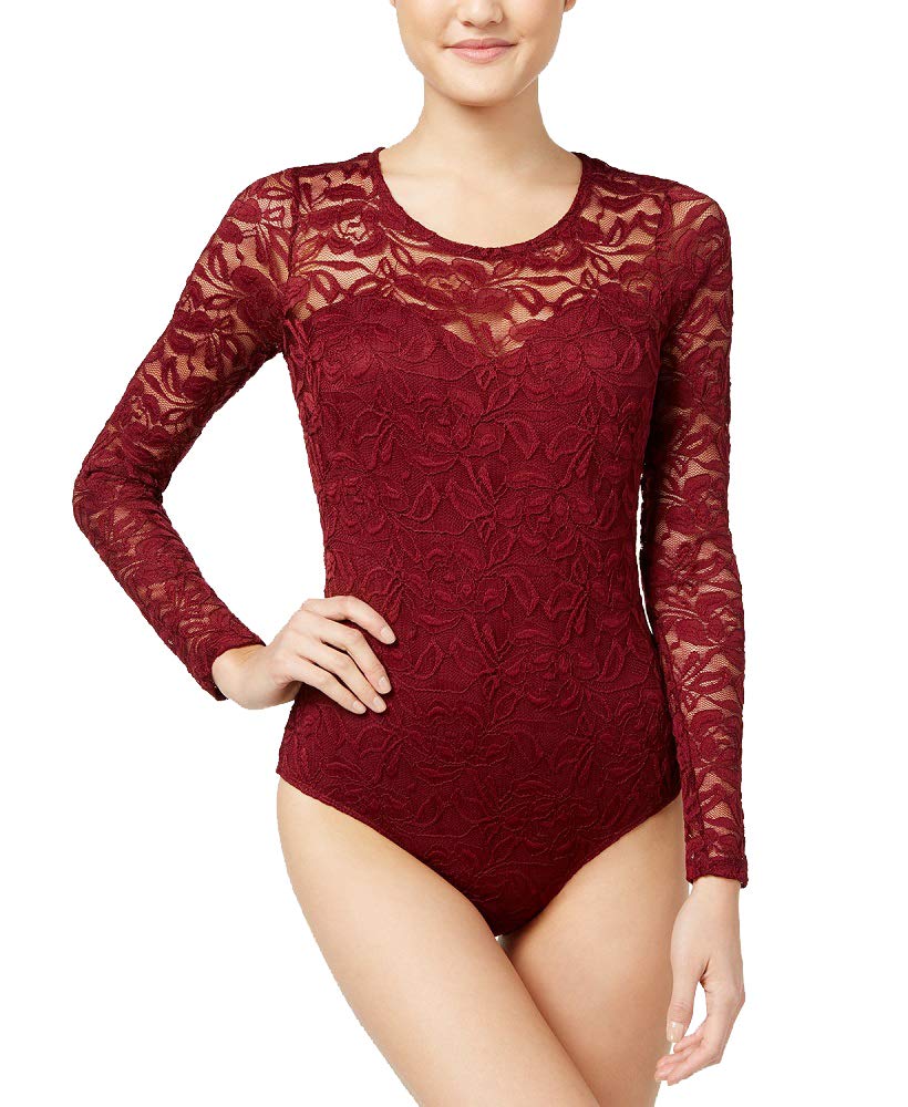 Material Girl Juniors Illusion Lace Bodysuit