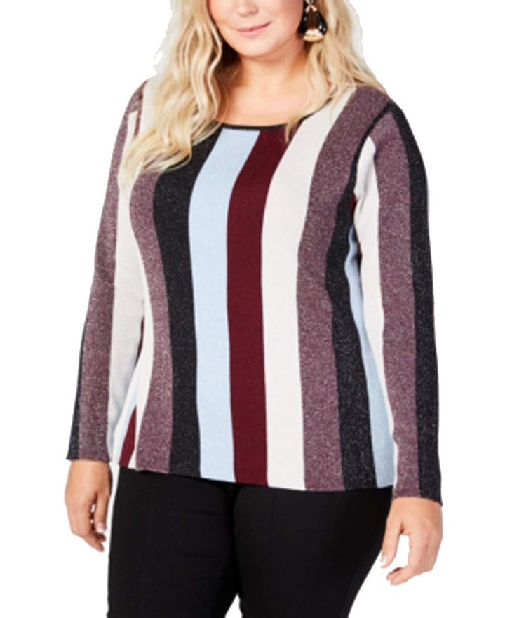 INC Plus Size Striped Sweater