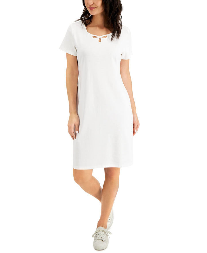Karen Scott Sweetheart Cut Out Dress