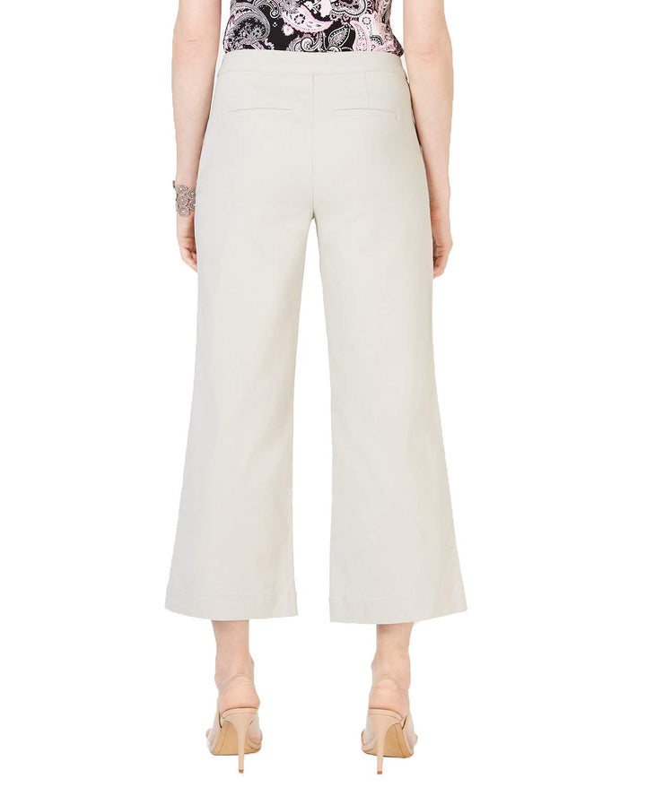Zip Front Wide Leg Pants