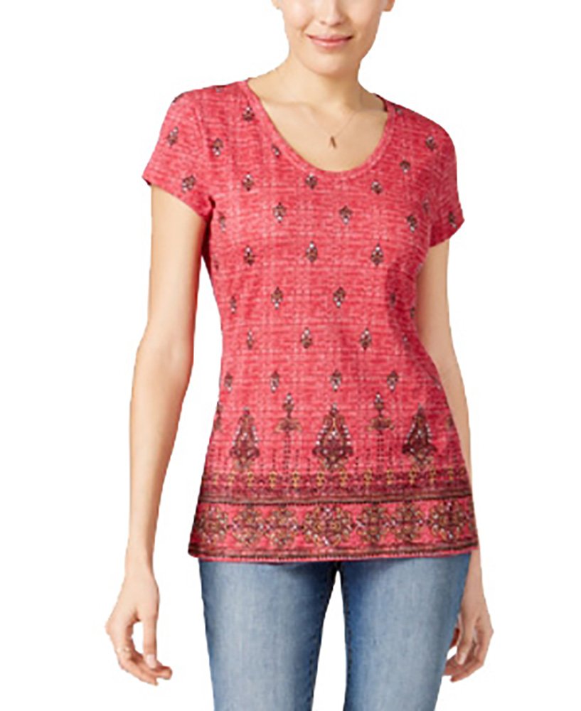 Style & Co Cotton Printed T-Shirt