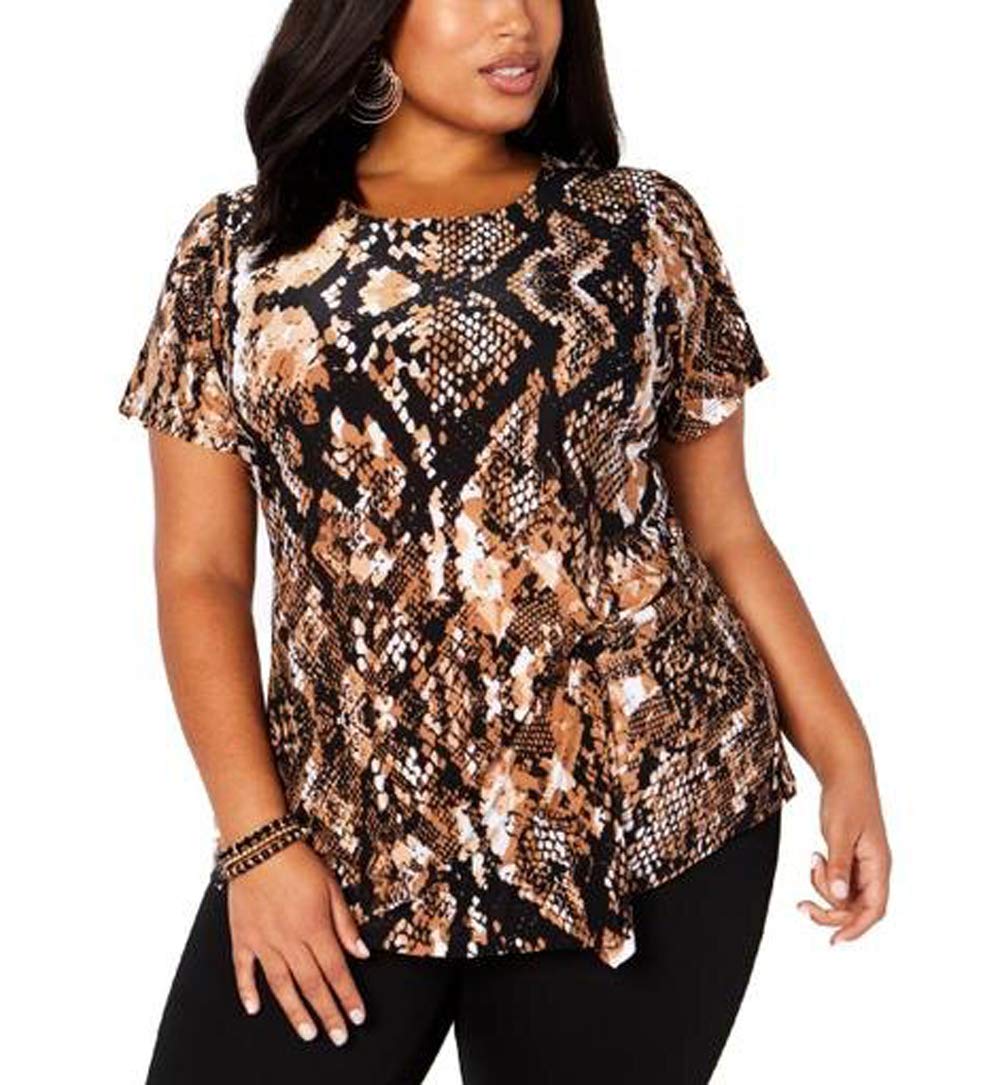 Plus Size Animal Print Top