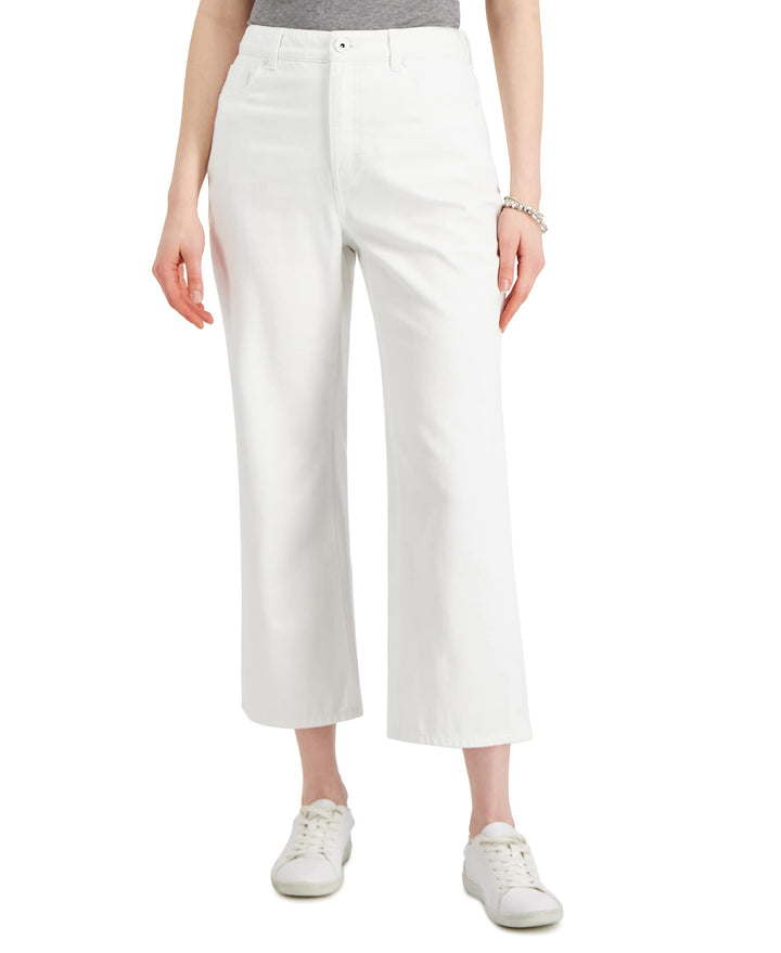 Style & Co Slouchy Fit High Rise Cropped Jeans