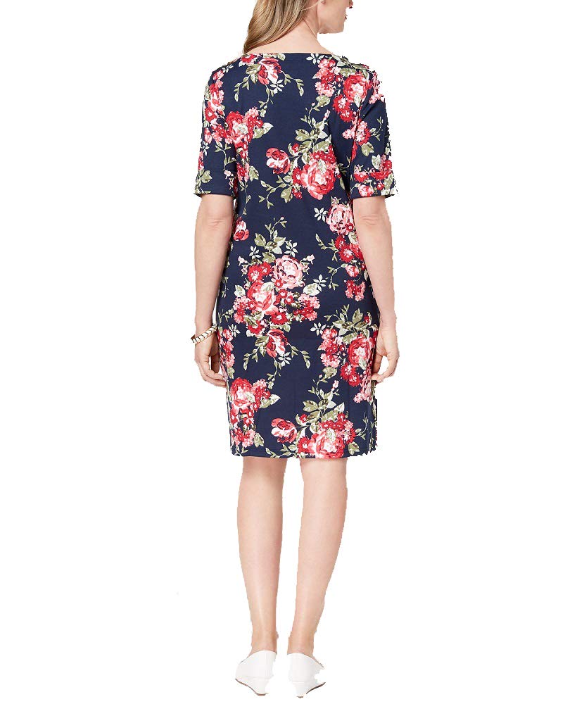 Karen Scott Floral Print Shift Dress