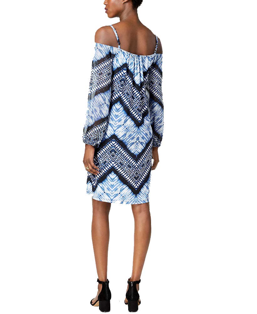 INC Petite Printed Off-The-Shoulder Dress