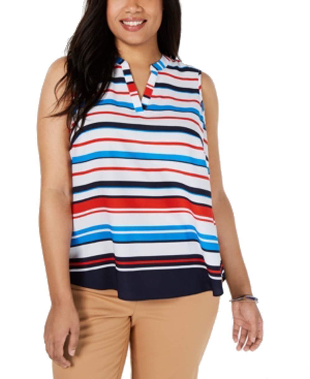 Charter Club Plus Size Striped Top