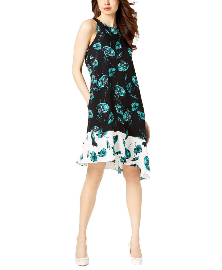 Alfani Printed Asymmetrical Dress