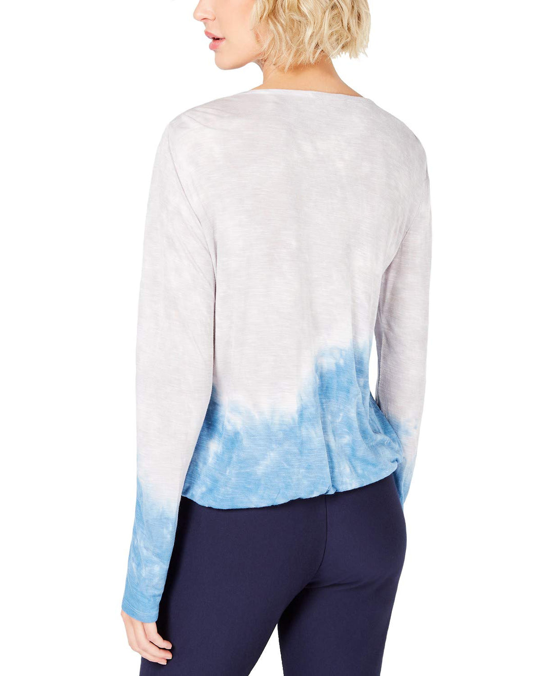 INC Tie-Dyed Surplice Top