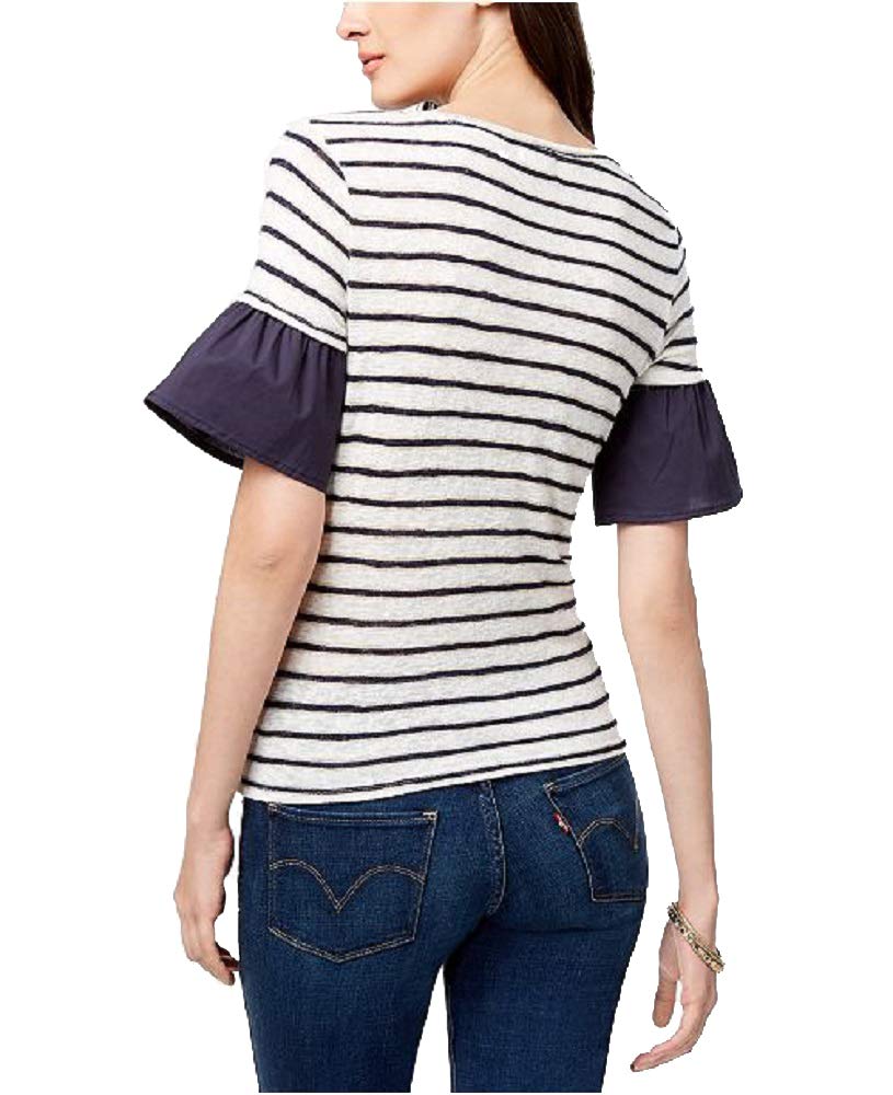 Maison Jules Striped Contrast Top