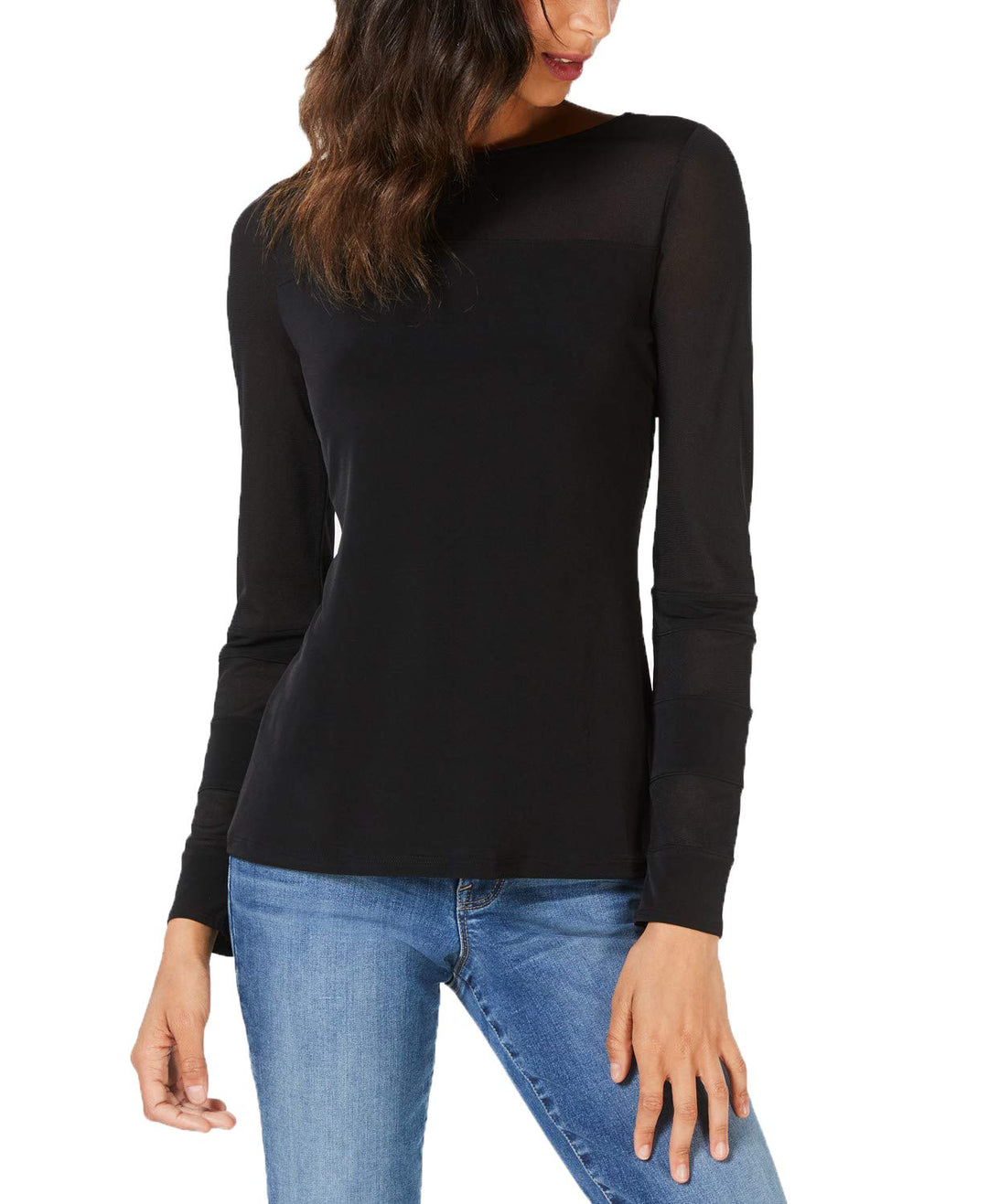 Long Sleeve Illusion Contrast T-Shirt