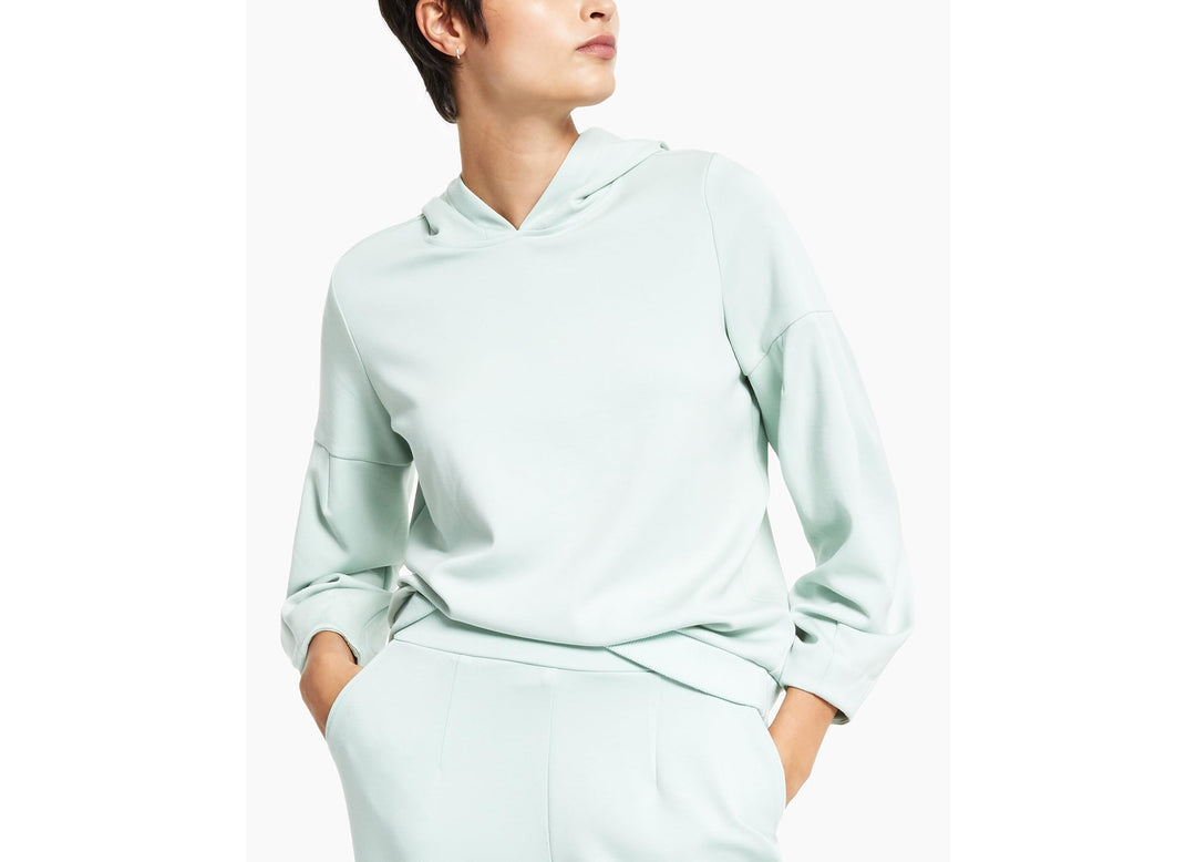 Alfani Petite Scuba Balloon Sleeve Hoodie