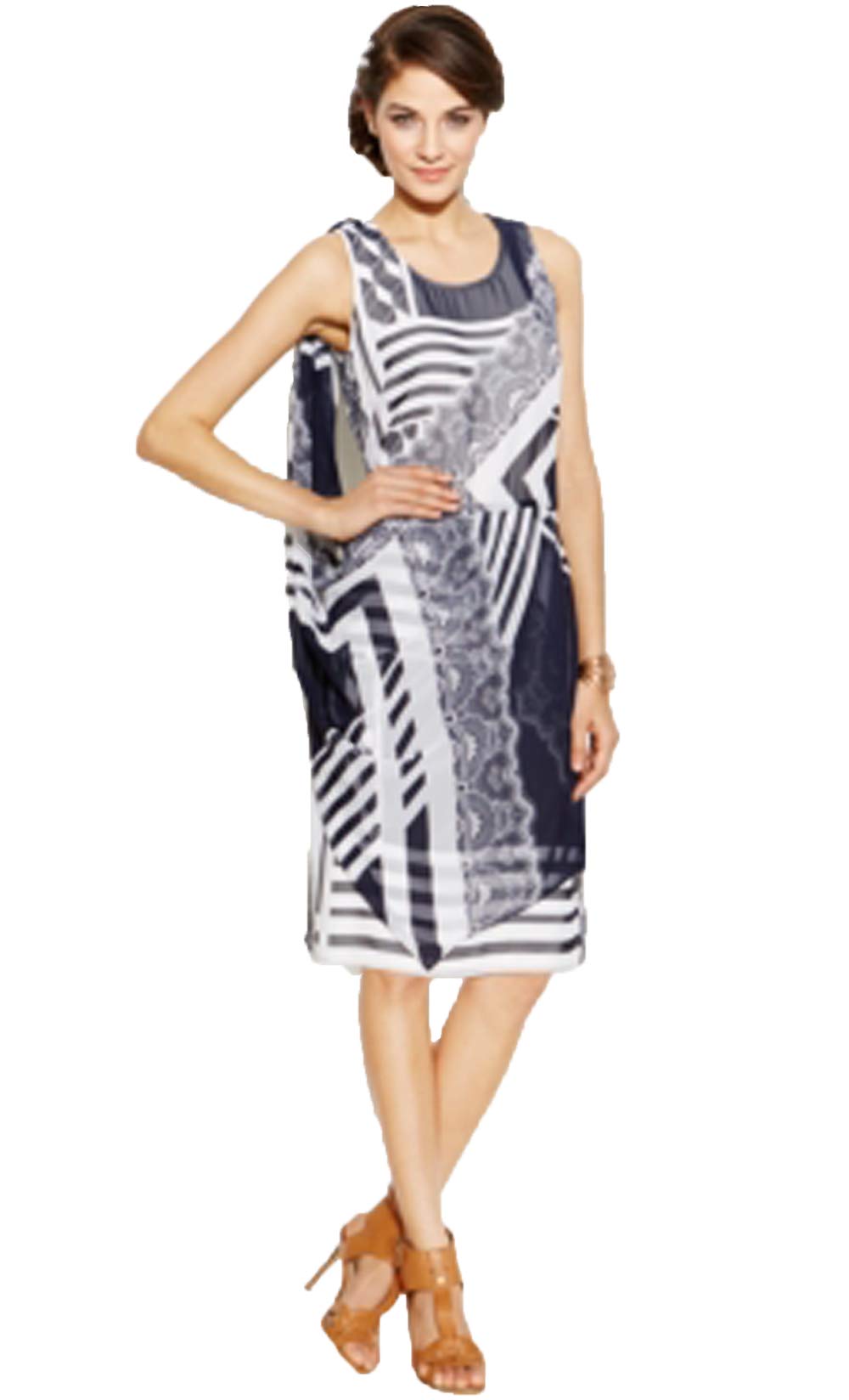 Alfani Womens Printed Cocktail Dress