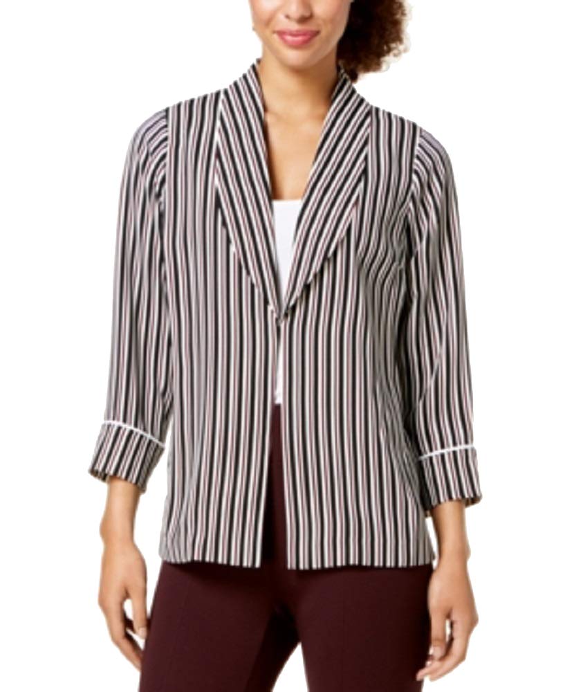 Alfani Striped Shawl Collar Jacket