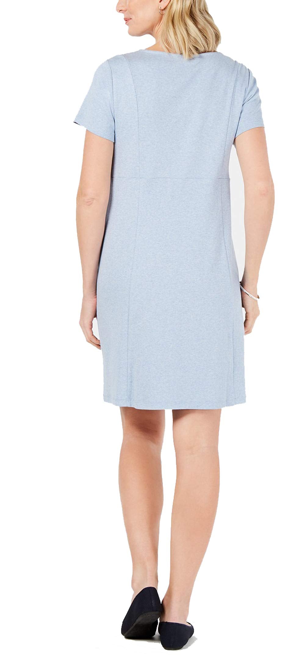 Petite Cotton Seam-Detail Dress