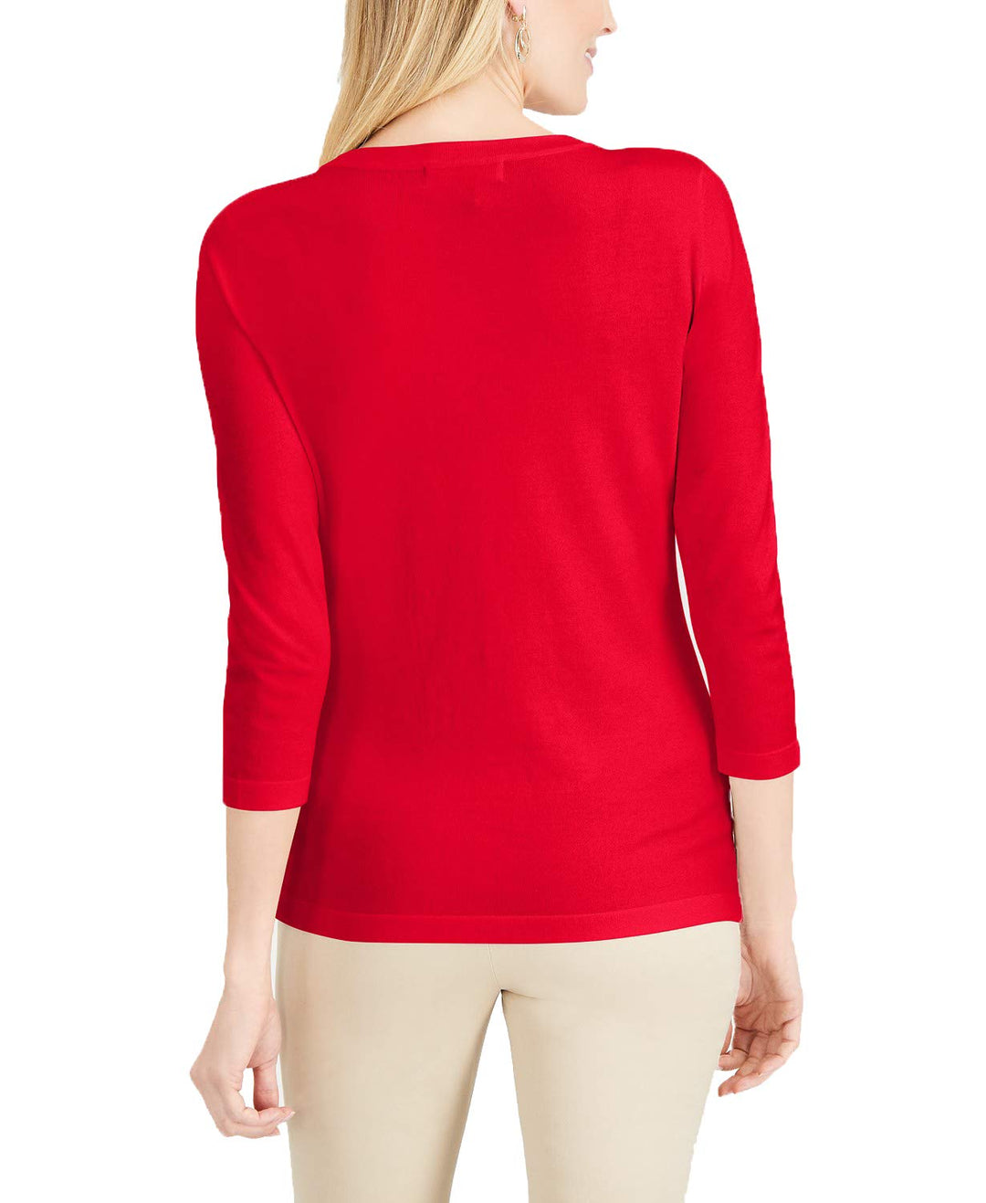 Grommet-Trimmed Knit Top