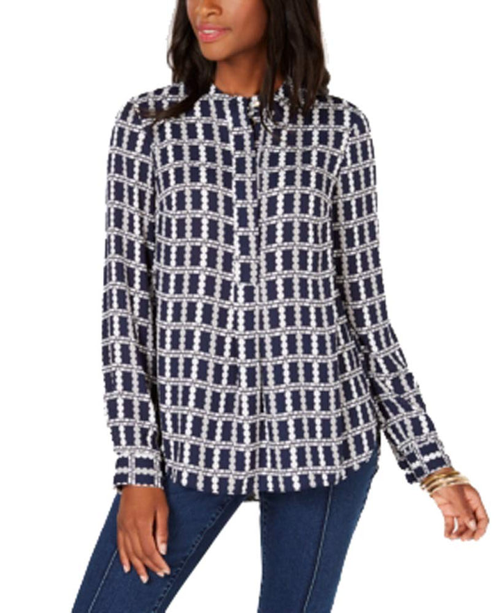 Charter Club Petite Printed Blouse