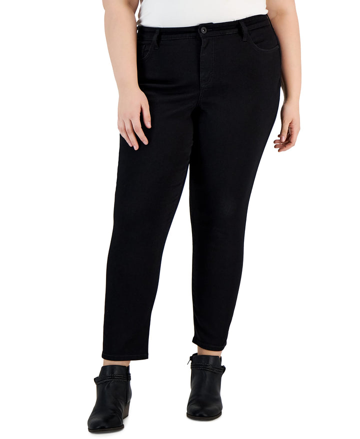 Style & Co Plus Size Mid Rise Curvy Skinny Jeans