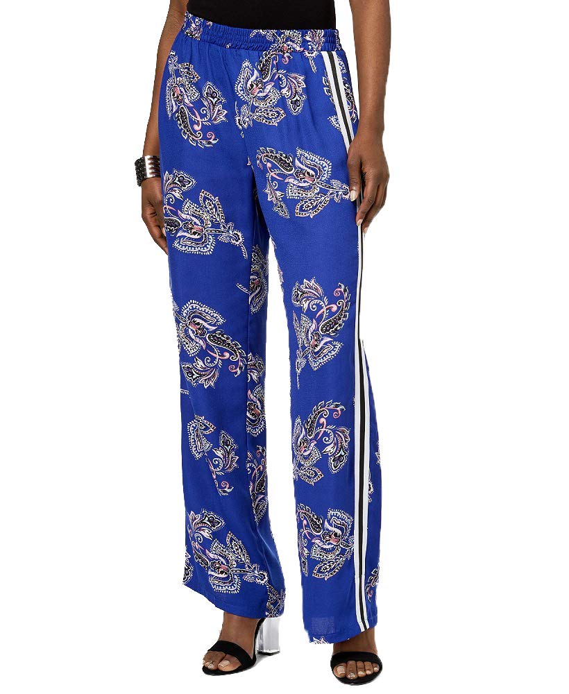 NY Collection Printed Striped Wide Leg Pants