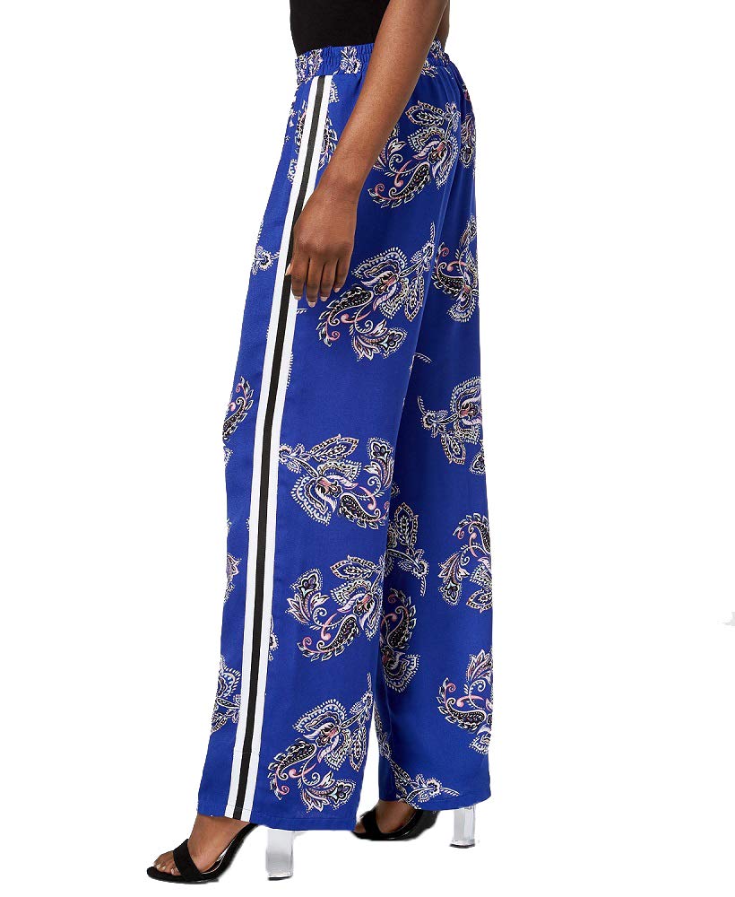 NY Collection Printed Striped Wide Leg Pants