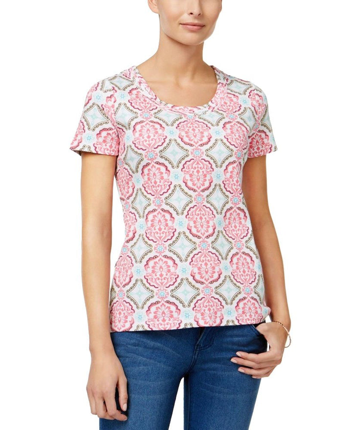 Charter Club Printed Cotton T-Shirt