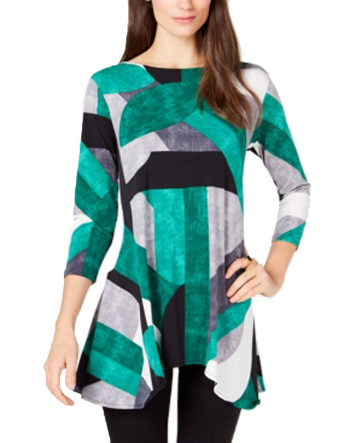 Petite Printed High-Low Tunic