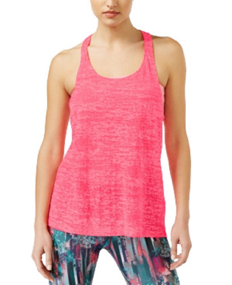 Material Girl Active Juniors' Sheer Racerback Tank Top