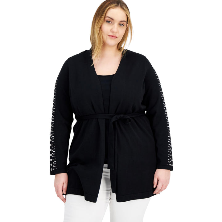 INC International Concepts Plus Size Studded Cardigan