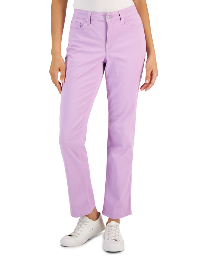 Charter Club Womens Lexington Tummy Control Straight Leg Jeans