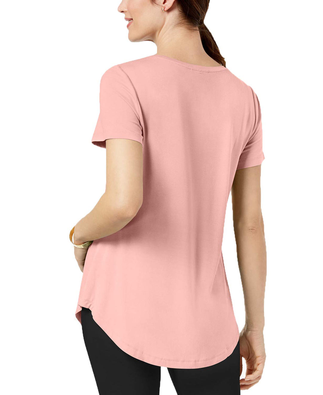 JM Collection Petite Shirttail Hem Top