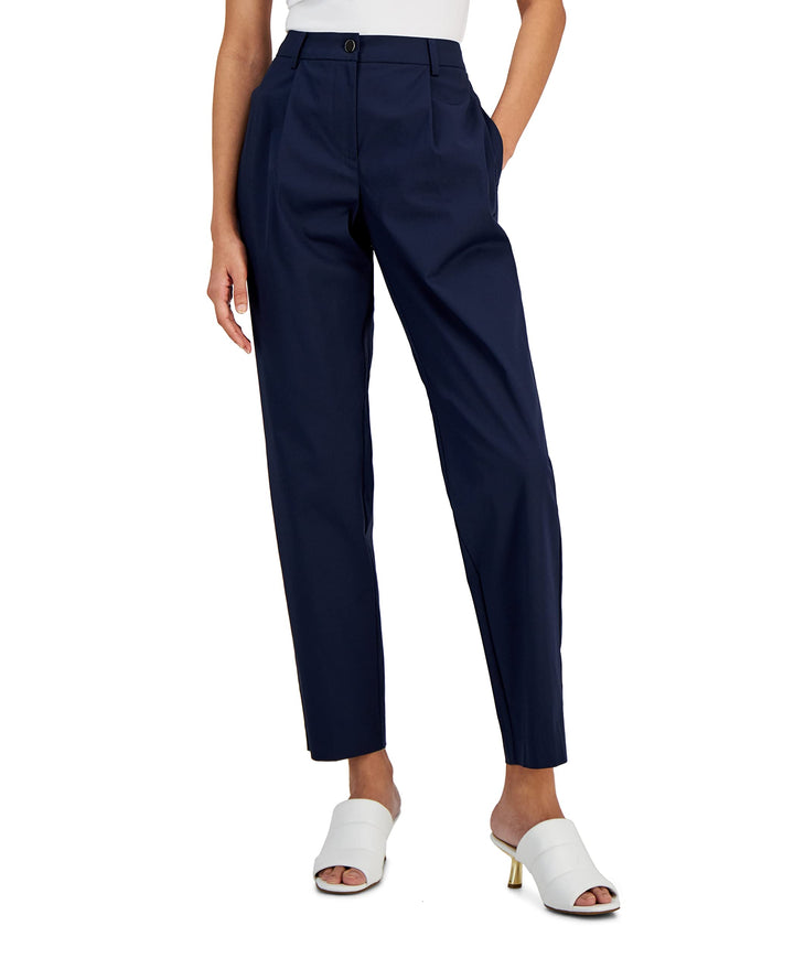 Alfani Petite Pleated Tapered Leg Pants