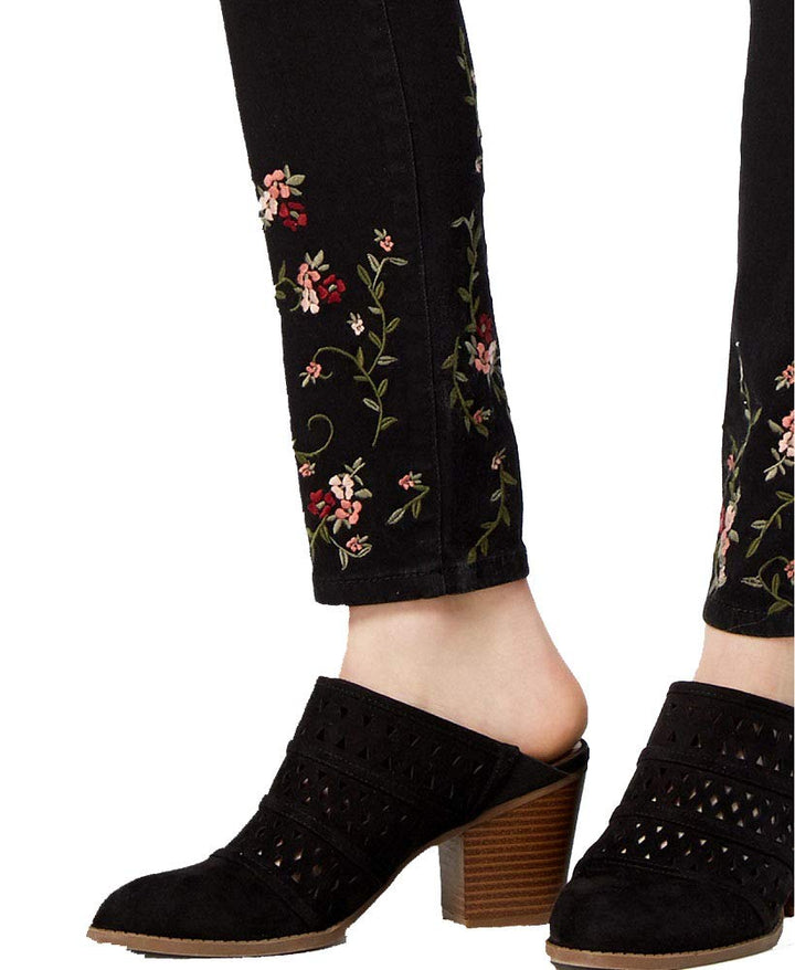 Style & Co Embroidered Skinny Jeans