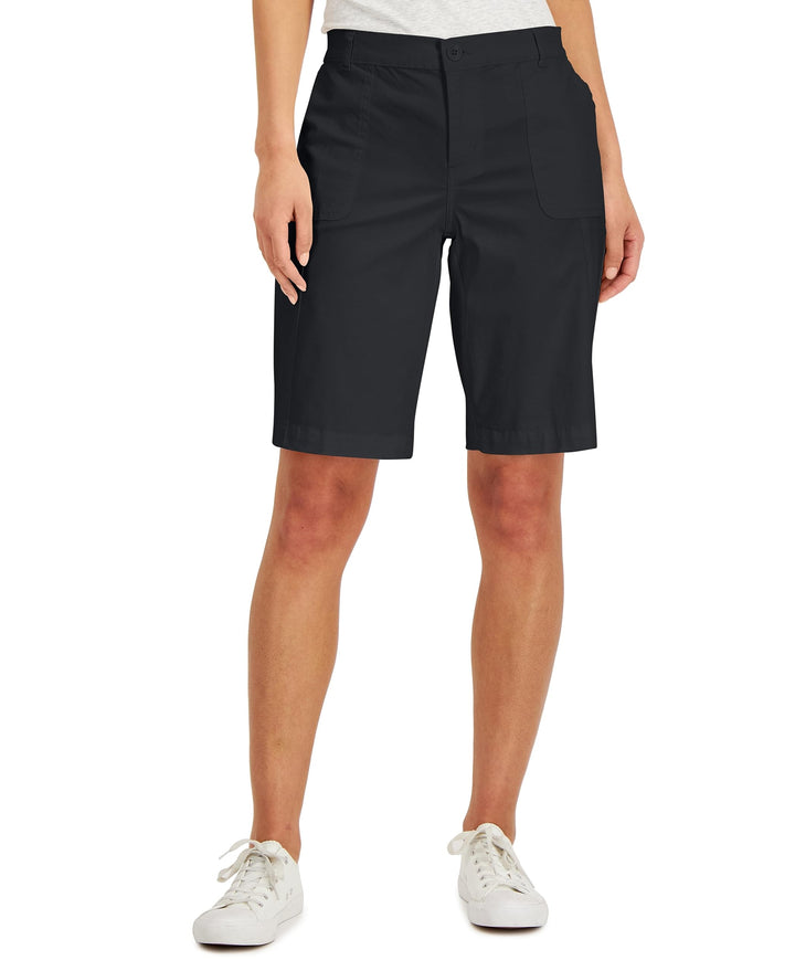 Karen Scott Womens Utility Pocket Shorts