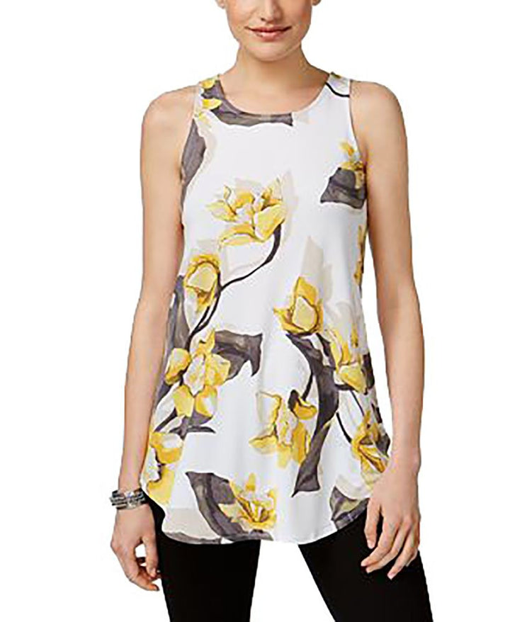 Alfani Petite Printed Swing Top