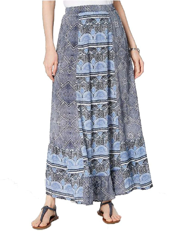 Style & Co Petite Mixed Print Maxi Skirt