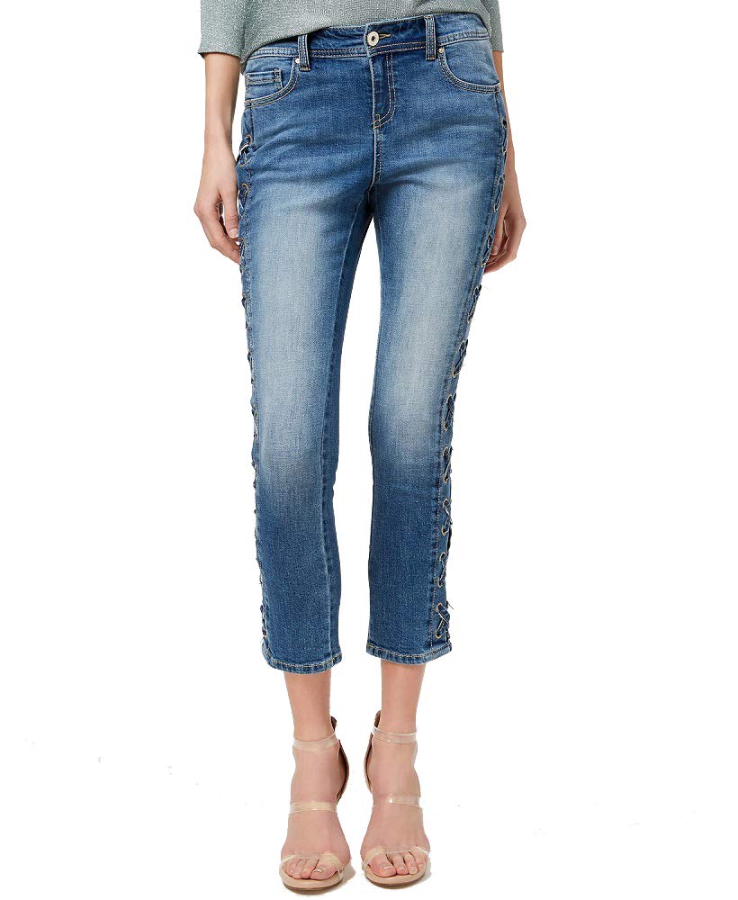 Lace Up Skinny Jeans