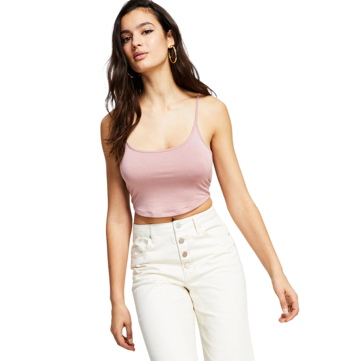 Bar III Cropped Jersey Tank Top