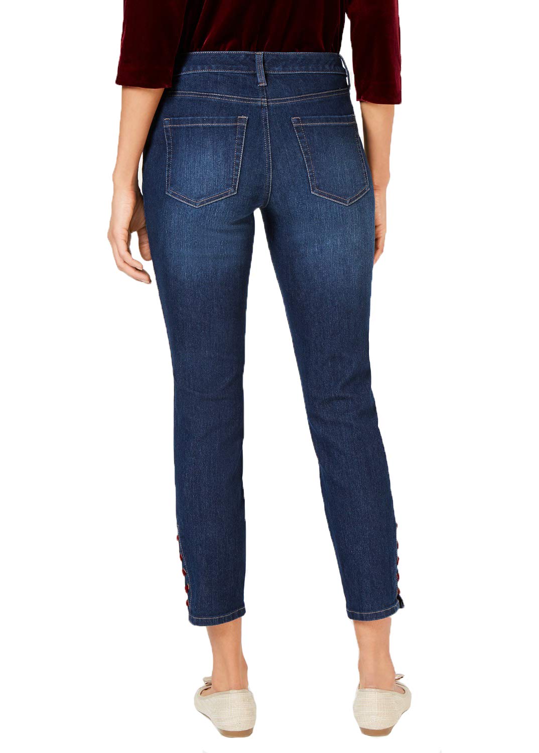 Charter Club Lace Up Hem Jeans