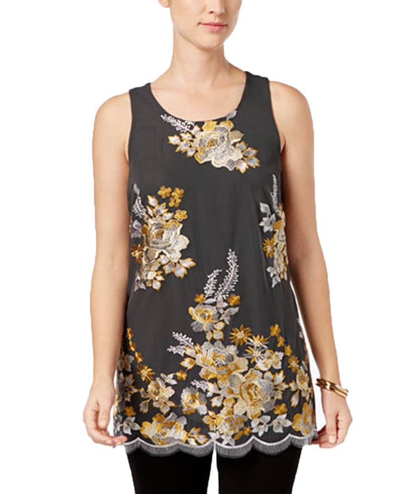 Charter Club Embroidered Tank Top