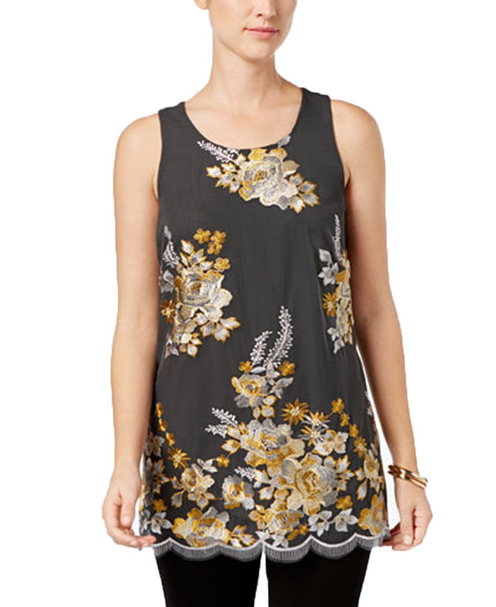 Charter Club Embroidered Tank Top