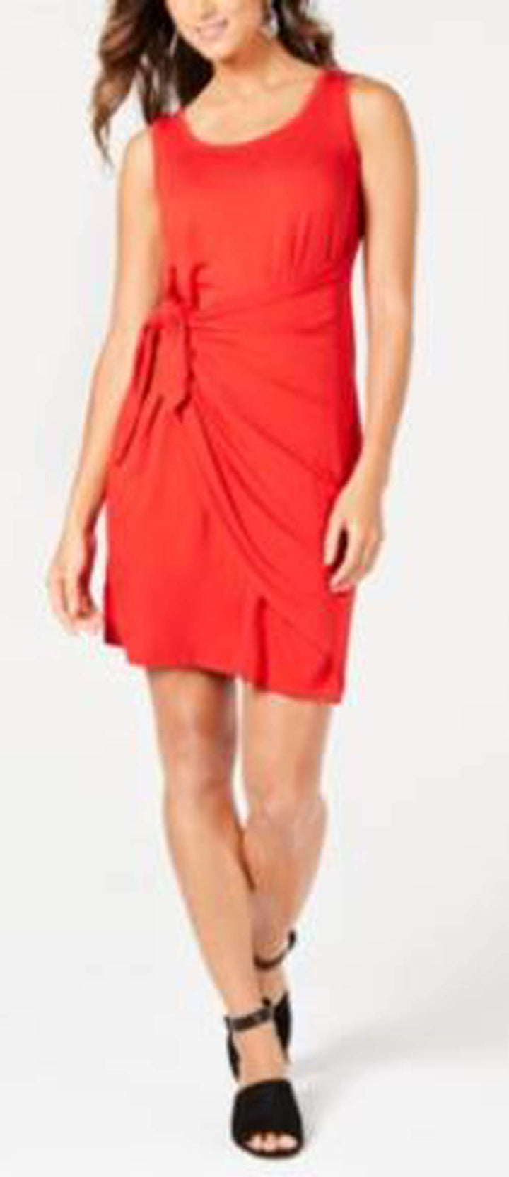 Sleeveless Tie-Front Dress