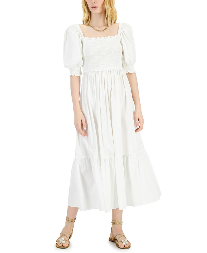 INC International Concepts Smock Puff Sleeve Dress
