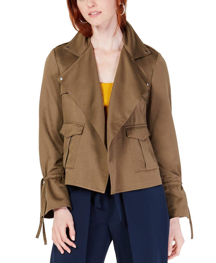 Bar III Cinched Sleeve Utility Jacket