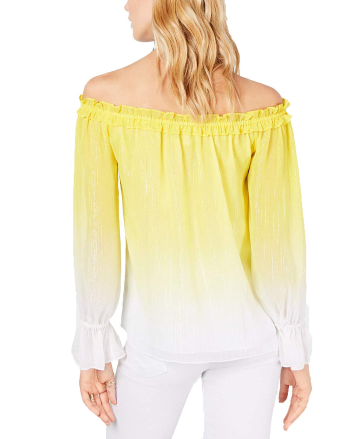 INC Ombr&eacute; Off-The-Shoulder Top