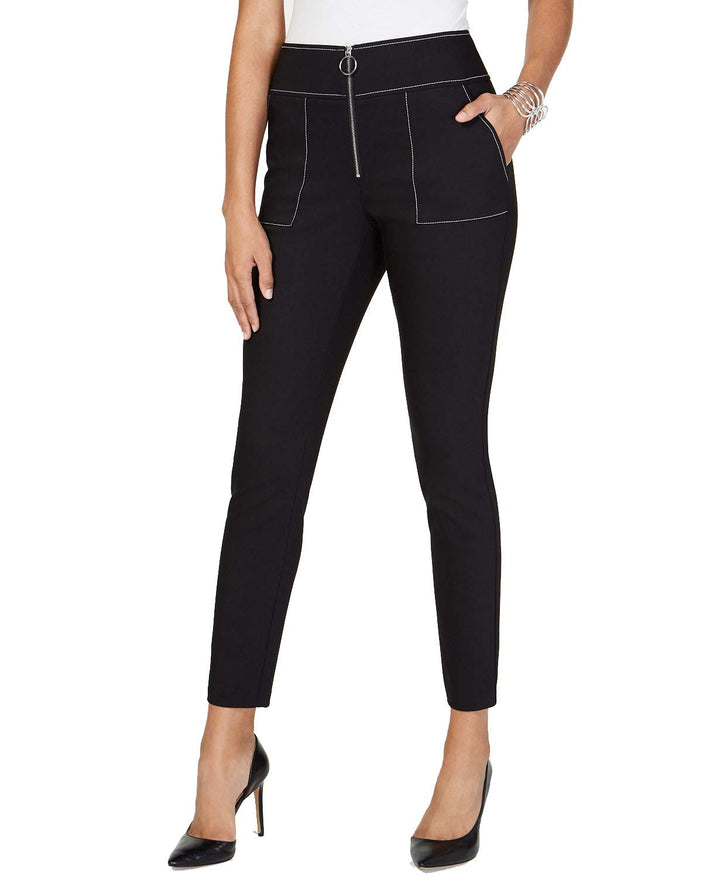 Contrast Stitch Skinny Pants